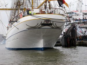 Die Gorch Fock im Hamburger Hafen